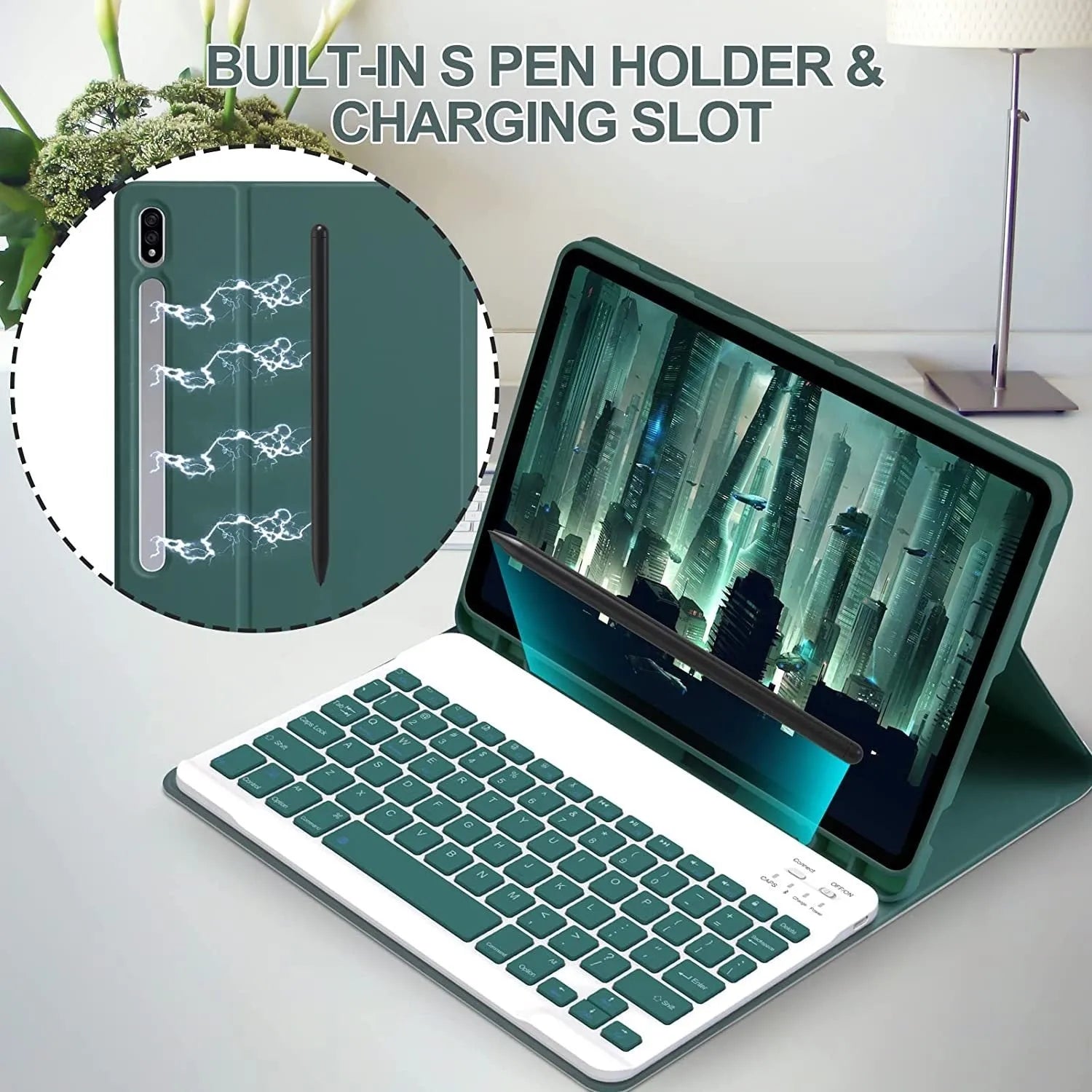 Samsung Galaxy Tab Bluetooth keyboard and mouse leather case set in six colour options