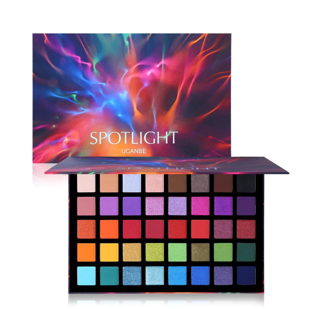 40 colour eyeshadow palette with shimmer and matte shades in a paper box, 40g set