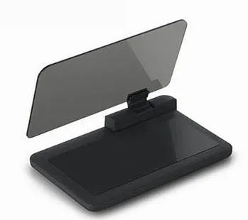 Universal car smartphone holder for navigation display with organic glass screen and reflection film.