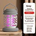 Outdoor mosquito killing lamp in beige with rechargeable 1200 MAh battery for 20-50 square metre coverage