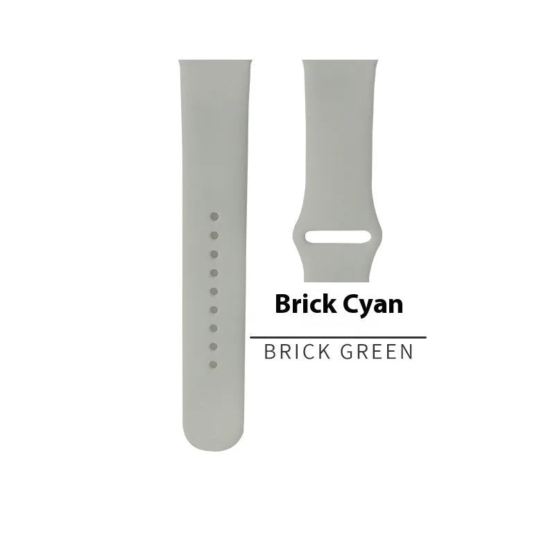 Silicone strap for Apple Watch 1-9 SE, in light peach pink, with buckle, for 38/40/41mm case