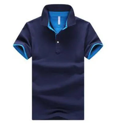 Men's casual fashion stand collar polo shirt in 100% cotton short sleeve design available in multiple colours