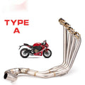 Universal 51mm motorcycle carbon fibre muffler exhaust pipe silencer in stainless steel