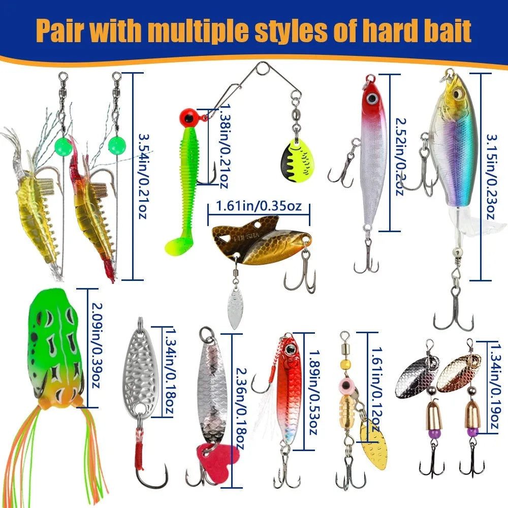 Blind box fishing gear Christmas gift set with 24 metal pieces and 426g total weight