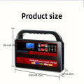 Fully automatic car wagon charger 12V/24V 800g for lead acid batteries W08 standard