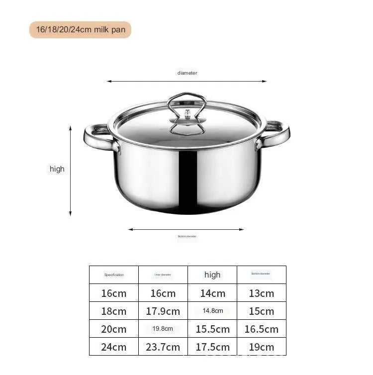 15-piece stainless steel non-stick cookware set with glass lids, spoons, and shovel on a table