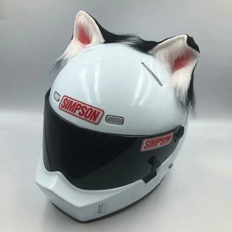 ABS helmet decorations with animal ears and tail for motorcycle and electric bike helmets