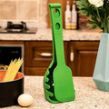 Multifunction kitchen spoon set with plastic multi function shovel 30.5cm and spaghetti spoon 28cm