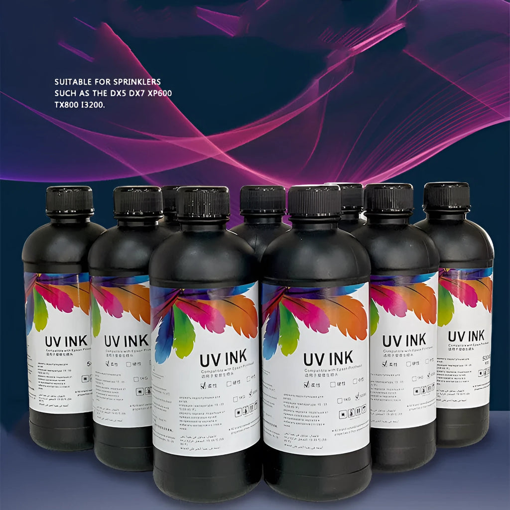 500ml Epson UV printer ink bottle for XP600 TX800 5th 7th generation flatbed printers
