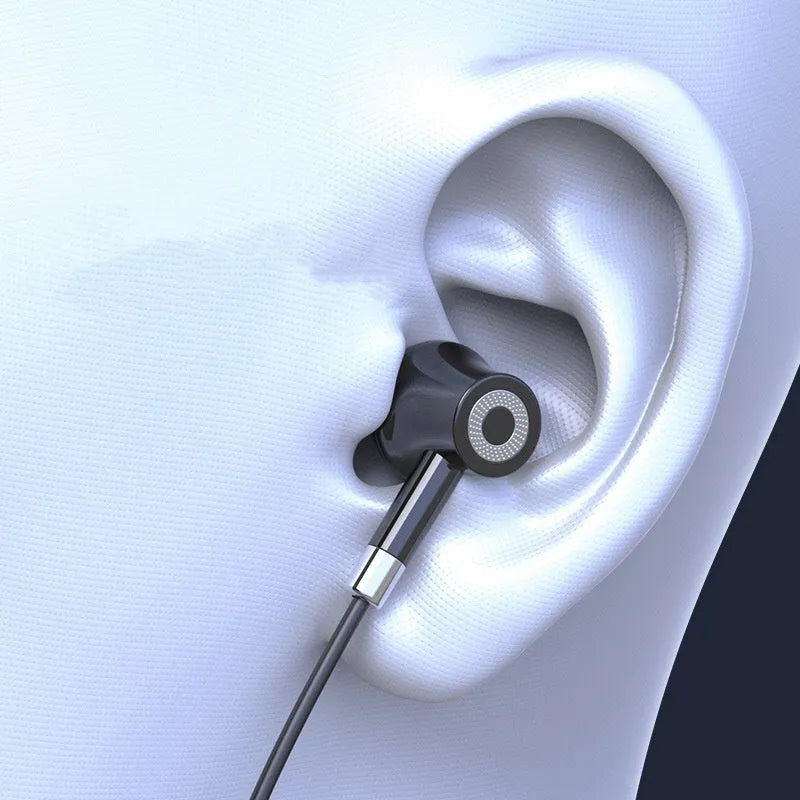 Black wireless neckband sports headphones with power display and 30-hour battery life.
