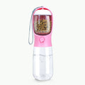 Cat and dog outdoor portable brigade kettle water cup in milk white – 550ml detachable dual-purpose plastic pet cup