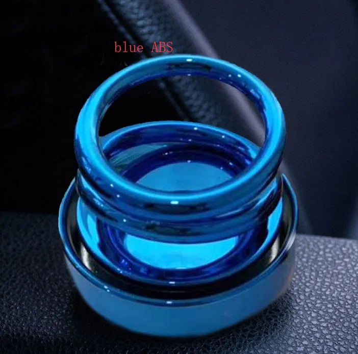 Double ring rotating car aromatherapy diffuser aluminium alloy Classic Black 6.4x5.8cm