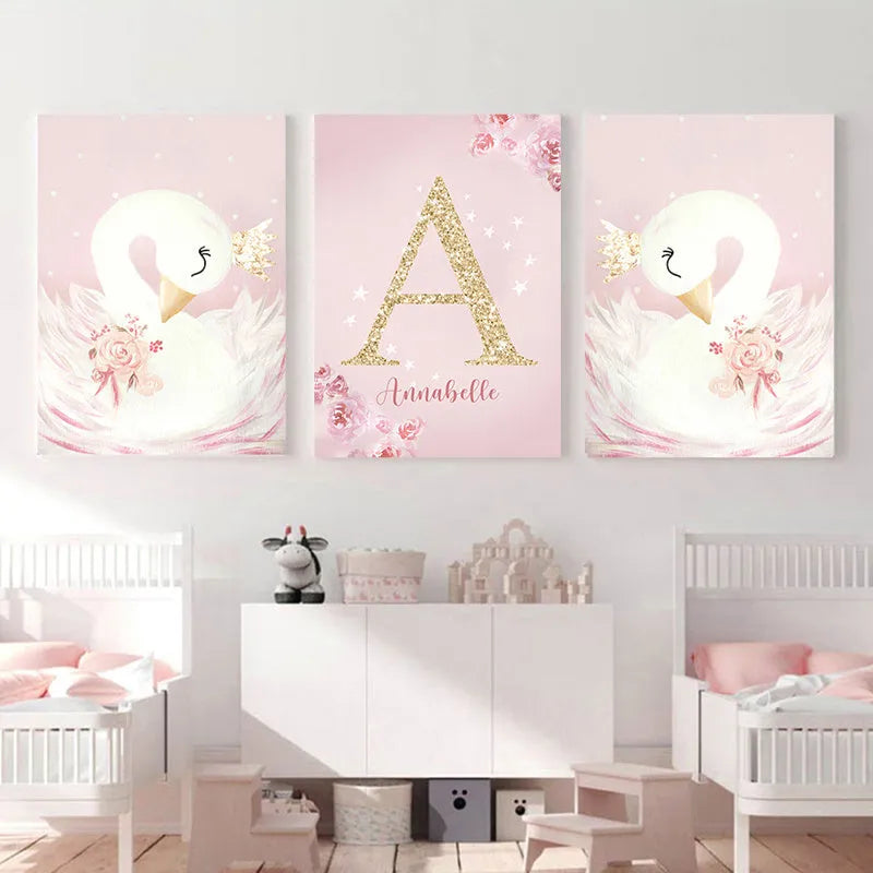 Frameless canvas wall painting in 30x40cm or 40x50cm with Nordic style decorative print