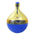 Plastic pet toy tumbler food dropping ball in bone shape, cat small size and large size for dogs