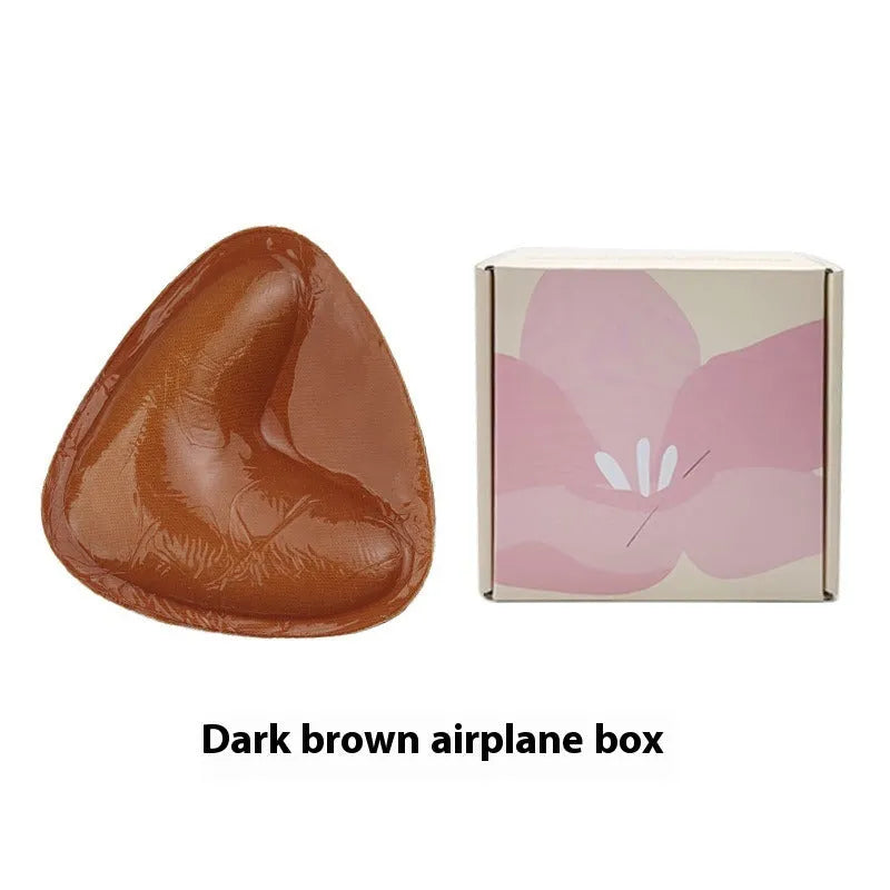 Double sided adhesive silicone bra inserts for push up lift in nude shades, reusable and water resistant