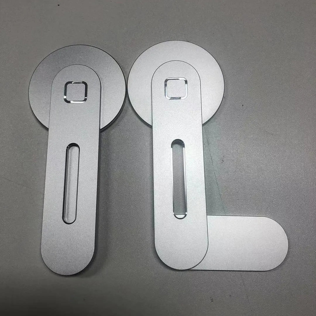 Aluminium alloy magnetic desktop bracket for Apple 12 notebook computers showing dimensions and colour options