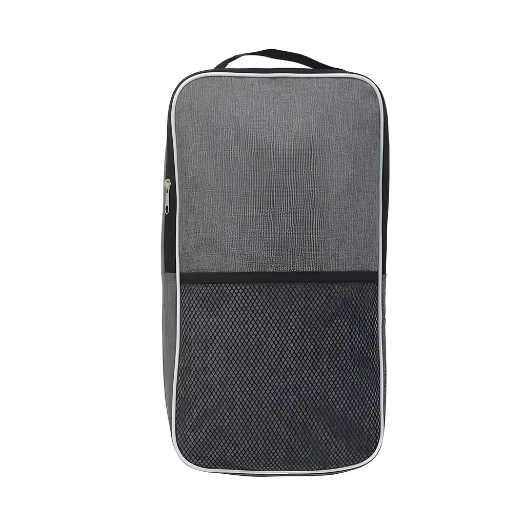 Gray or black racket bag 45x25x5cm with cationic fabric holds two bats and four balls