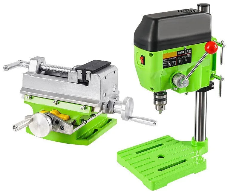 220V bench drill milling machine on a workbench