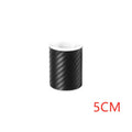 3D carbon fibre roll bumper sticker for car door sill protection in multiple width sizes