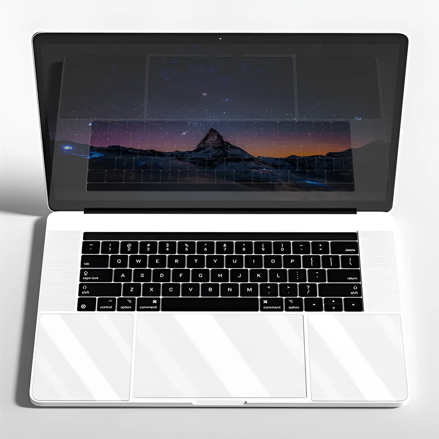 Matte touchpad protective film with wrist support covers for MacBook Pro and Air models