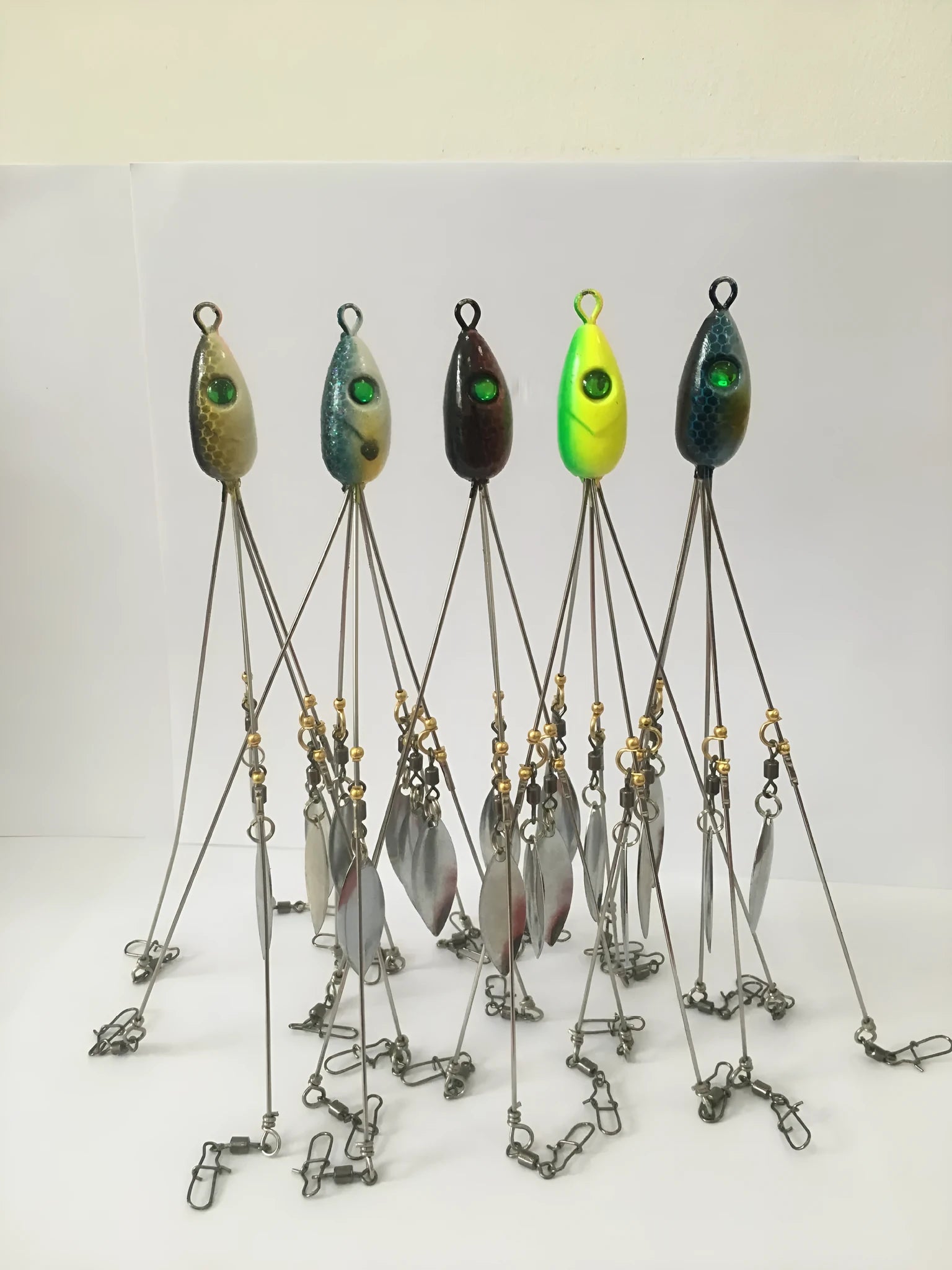 EVA fishing bait group with four bionic lure styles A B C D for freshwater and saltwater use