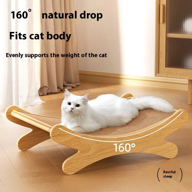 Large jute cat scratch board and nest integrated cradle for cats 4-6 kg