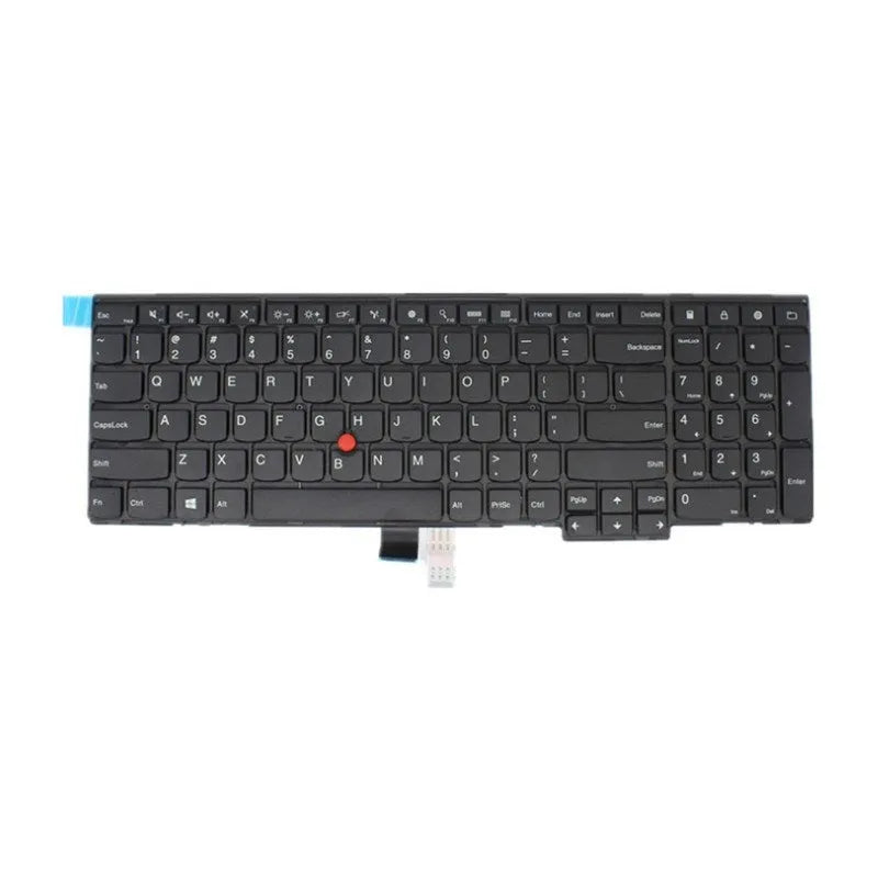 Black USB wired replacement keyboard for Lenovo E531 laptop