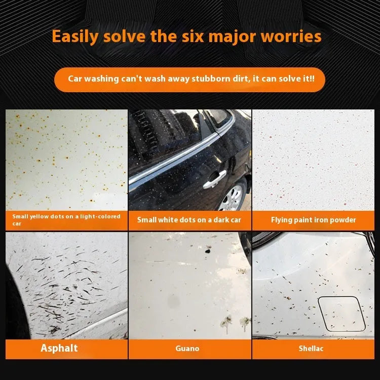 Orange volcanic mud clay bar 100g for car paint decontamination removing iron powder and overspray