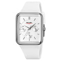 Square silicone waterproof digital watch for girls in various colour options