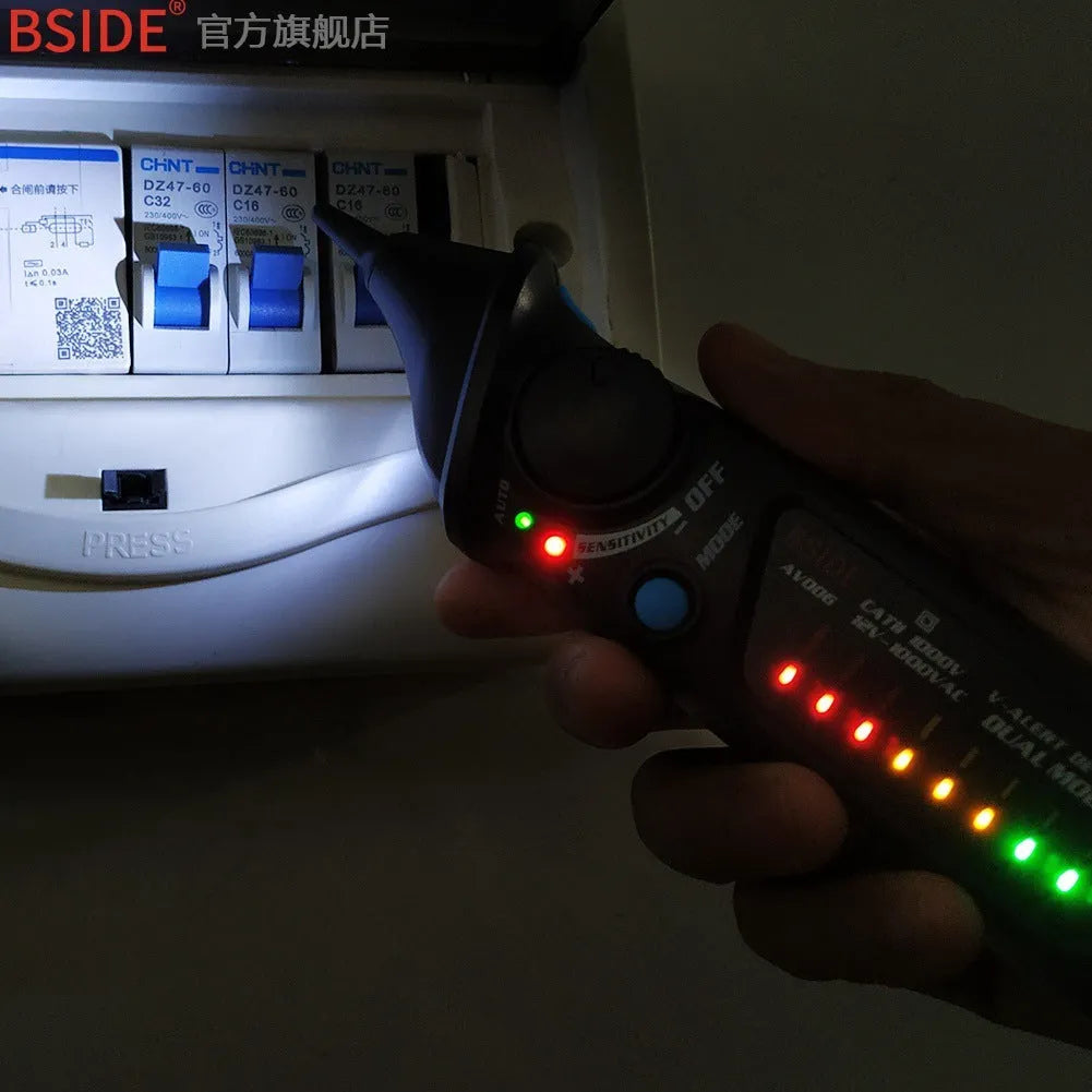 A round head smart sensor test pencil for high voltage electrical detection.