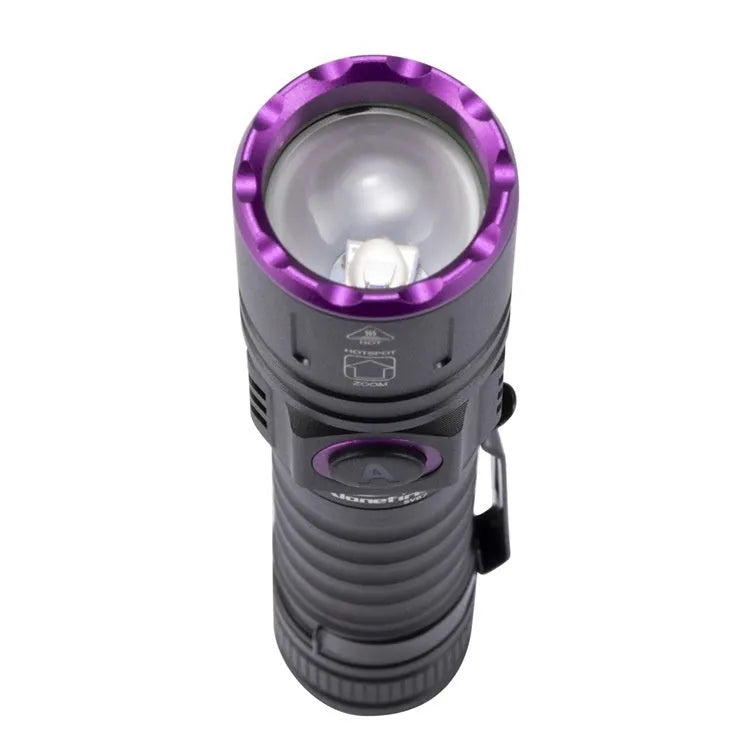 UV ultraviolet banknote verification flashlight with 5W aluminium alloy body 365NM or 395NM