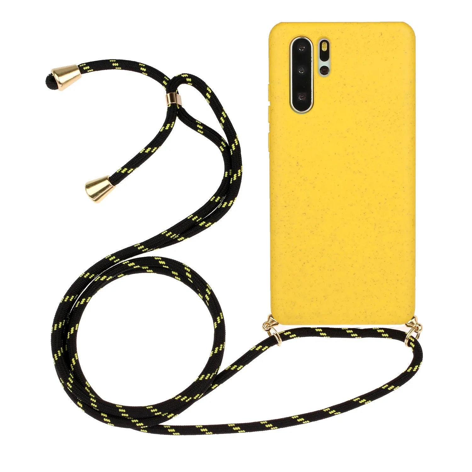 Huawei P30 floral painted phone case with wristband lanyard in multiple colour options