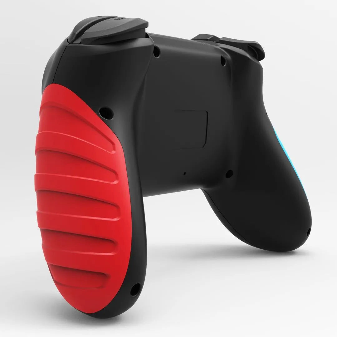 Red and blue wireless Bluetooth gamepad for Nintendo Switch and Windows PC gaming