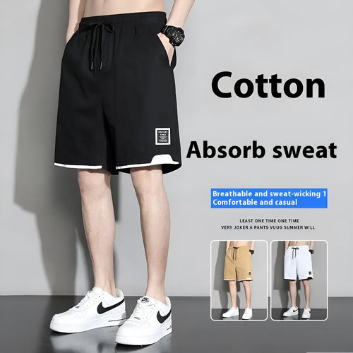 Boys plus size cotton shorts in black, khaki or white, showing mid-waist and shorts length design.