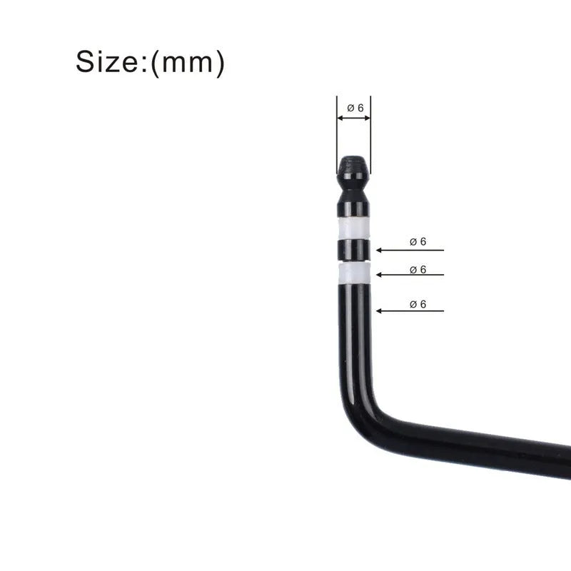Black, gold, silver, and blue direct plug-in metal tremolo bar for electric guitar