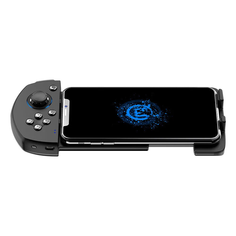 Black ABS USB mobile phone gamepad handle, 153.6 * 86 * 34mm, horizontal and vertical screen play