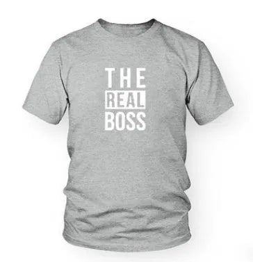 Men's loose fit round neck T-shirt with a printed design on the front, short sleeves.