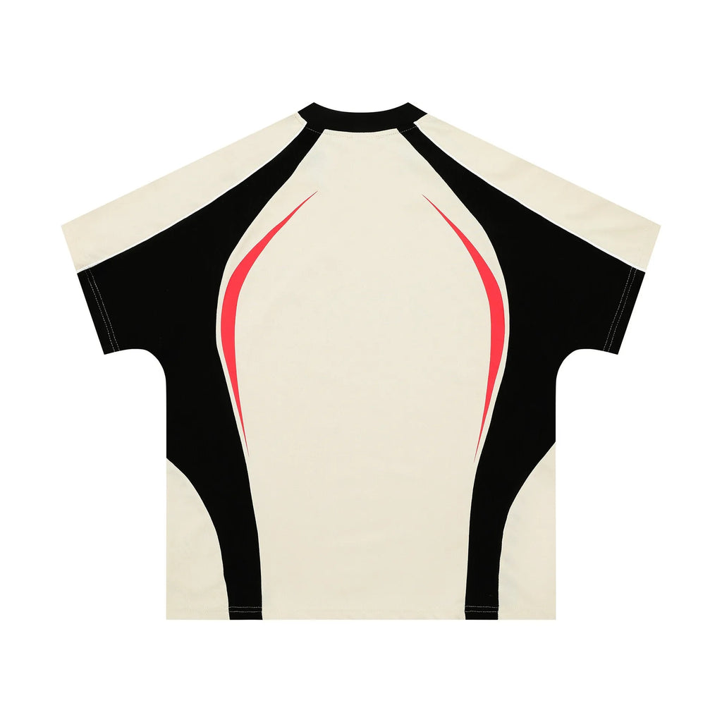 Men's loose fit printed t-shirt with colour matching letters design in short sleeve pullover style