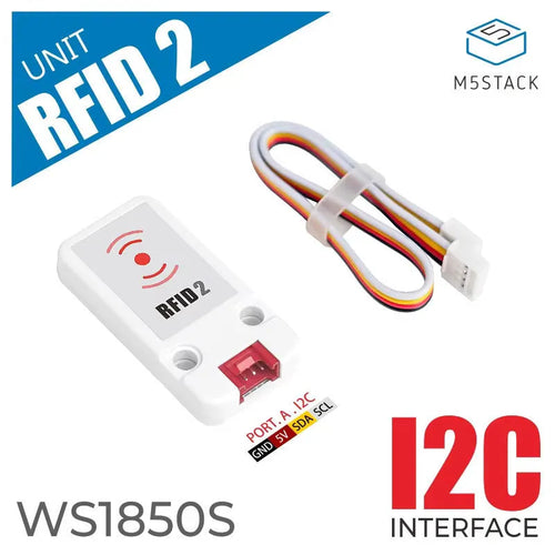 M5Stack RFID2 sensor unit with HY2.0-4P cable for IoT development projects