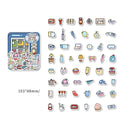Little Life Home Series sticker pack with 100 hand-painted cartoon hand tent sheets in OPP bag