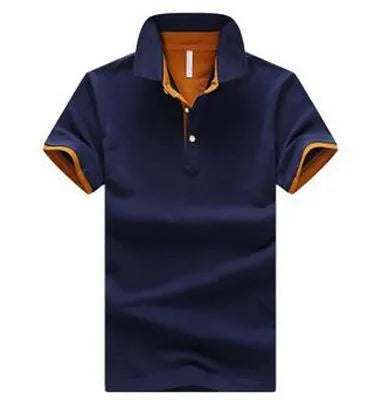 Men's casual fashion stand collar polo shirt in 100% cotton short sleeve design available in multiple colours