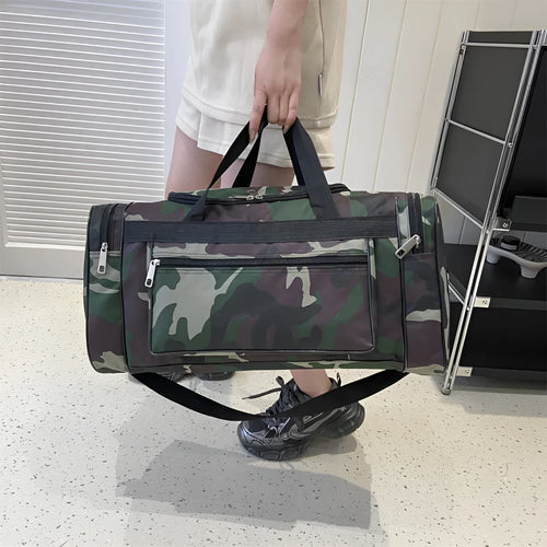 Camouflage waterproof luggage bag with below 20 litre capacity and polyester lining