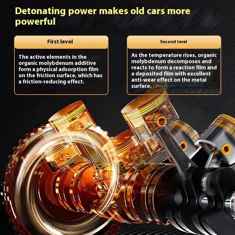 60ml engine oil additive with white cap for anti-wear protection in vehicle engines
