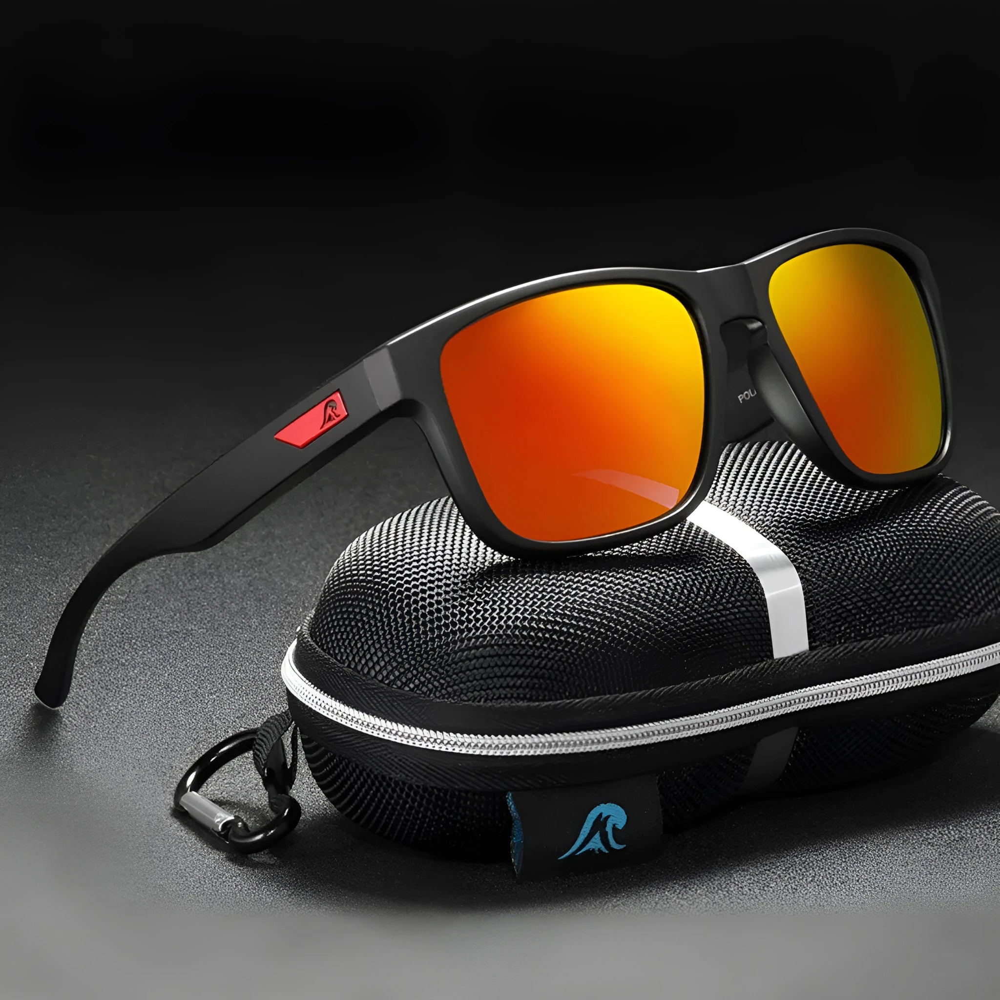 Men's polarised sunglasses with TAC lenses and PC frame in universal fit style