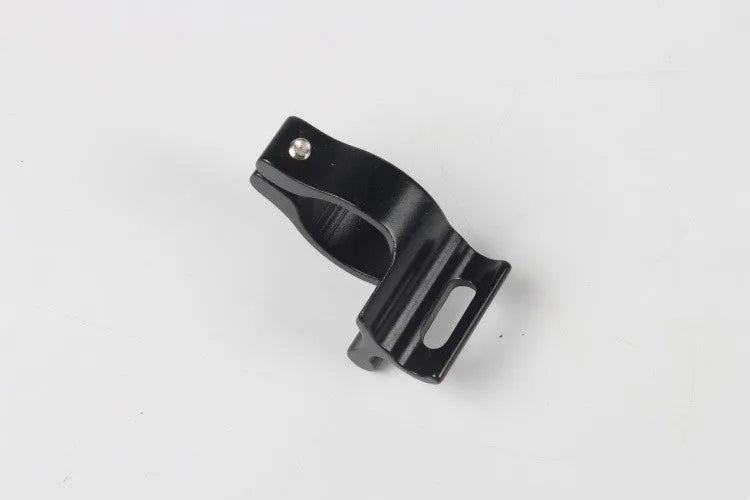 Black aluminium alloy vehicle clamp ring with 28.6mm diameter for heavy-duty mounting applications