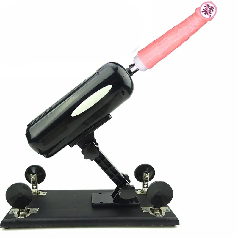 Bobb women's automatic telescopic thrusting sex tool in purple colour on white background