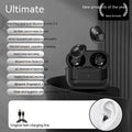Mini wireless Bluetooth earbud for sleep in black colour with breathing light