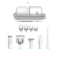 White and green pet grooming tool with vacuum suction, 9000Pa, 1000ml dust box, ABS body, 290x132x210mm