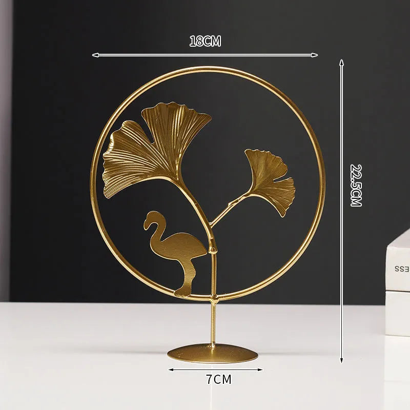 Nordic style wrought iron and copper plastic decorative craft painting ornament