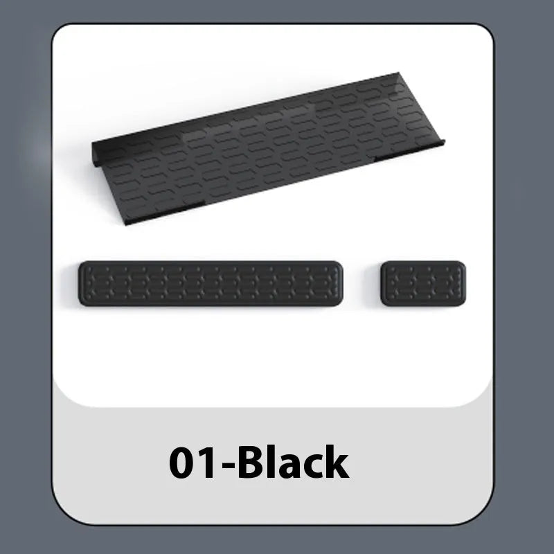 Double-sided keyboard mouse pad with memory foam wrist support in multiple colour options